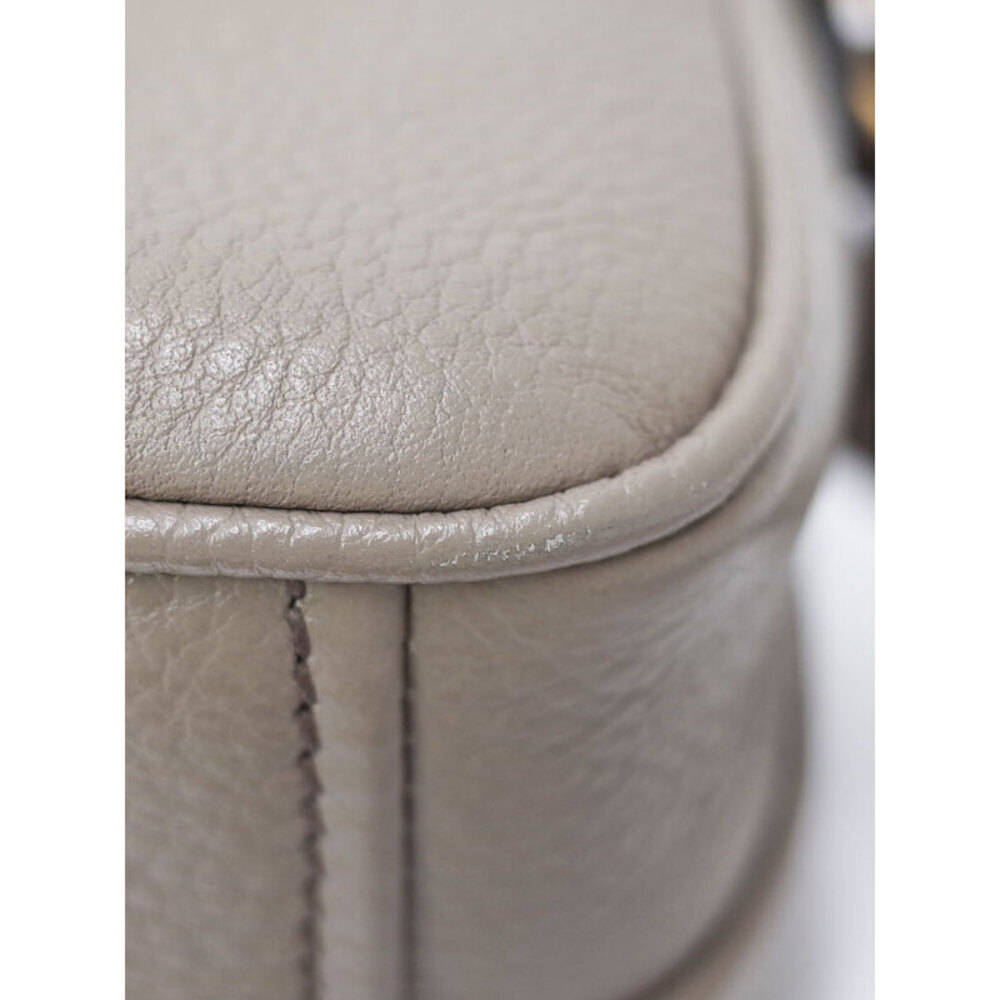 Prada Vitello Phenix camera Crossbody bag argilla gray grained leather - Picture 6 of 9